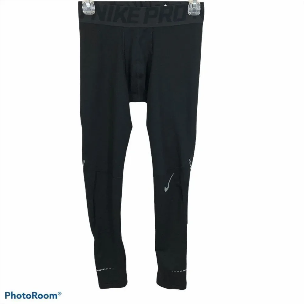 Boys Nike Pro Black Compression Pants Size XL‎